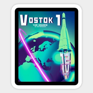 Vostok 1 60th Anniversary Globe Sticker